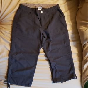 Charcoal gray capri hiking pants
